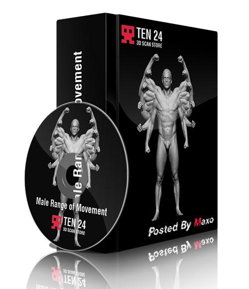 3D Scan Store - Male Range of Movement 3D Scan Store - Male Range of Movement