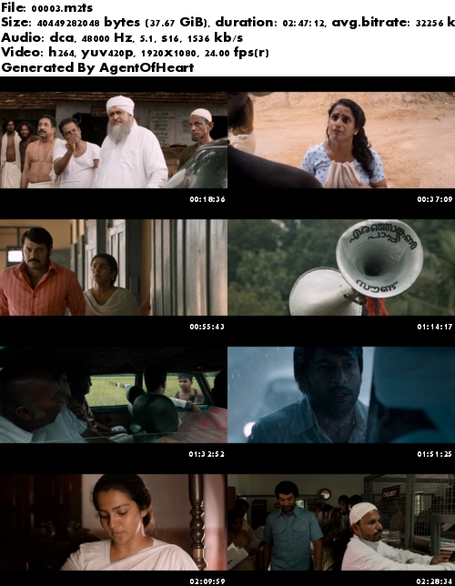 Ennu Ninte Moideen 2015 BluRay 1080p AVC DTS-HDMA5 1-DrC
