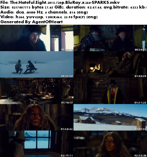 The Hateful Eight 2015 720p BluRay x264-SPARKS The Hateful Eight 2015 720p BluRay x264-SPARKS