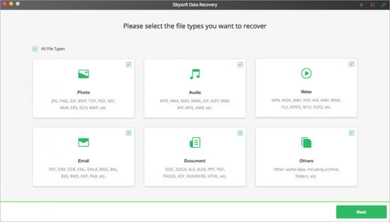 iSkysoft Data Recovery 3.2.1 macOS