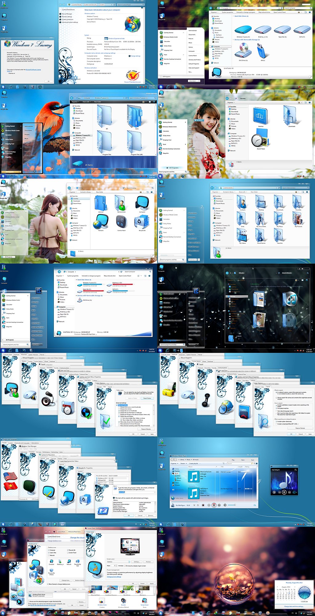 Windows 7 Ultimate SP1 Luxury Full Version (x86/x64) PreActivated